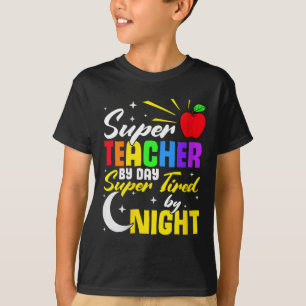 Lärare efter daglig Toppen som är tätt av nattlära T Shirt