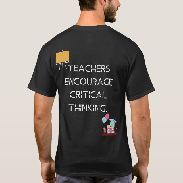 Lärare efter eget val, Lärare efter hjärta T Shirt (Baksida)