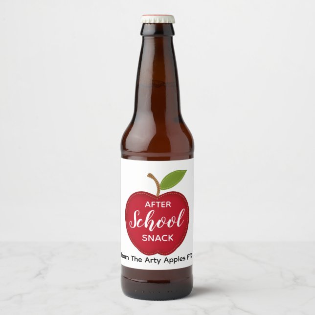 Lärare Efter skolöl Ölflaska Etikett (Framsida)