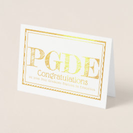 Lärare Eftergymnasial utbildning diplom i pedagogi Folierat Kort