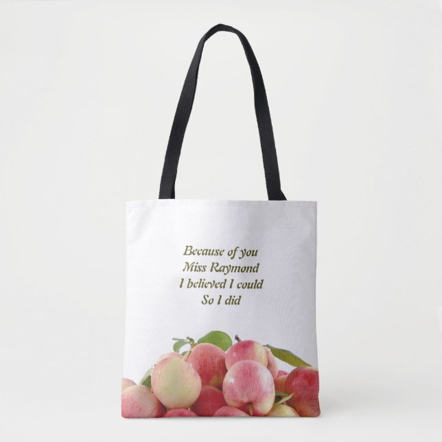 Lärare, EFTERSOM JAG TRODDE ATT JAG KUNDE Tygkasse (Framsida)