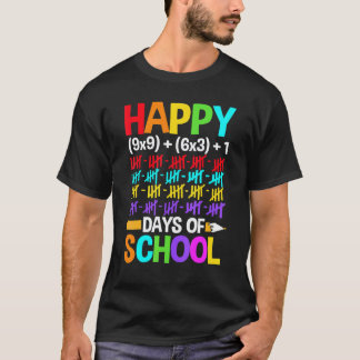 Lärare Elever Glada 100 Dagar i Skolan T Shirt