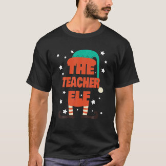 Lärare Elf jul Pajama - Lärare Matching Fa T Shirt