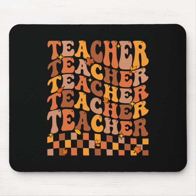 Lärare Fall Autumn Vibes Back to school Maple Lea Musmatta (Framsidan)