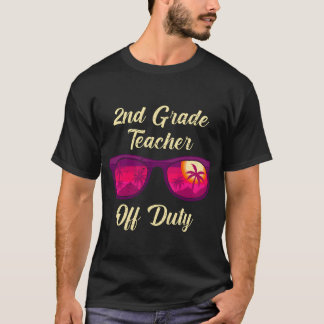 Lärare för andra klass är ledig lärarpojke t shirt