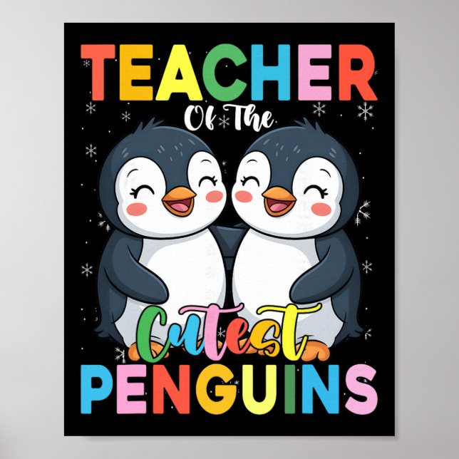 Lärare för de söta pingvinerna Rolig pingvin Ck ti Poster (Framsidan)