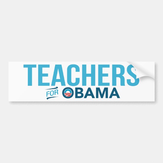 Lärare för den Barack Obama bildekalet 2012 Bildekal (Framsidan)