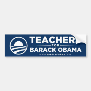 Lärare för den Obama bildekalet Bildekal