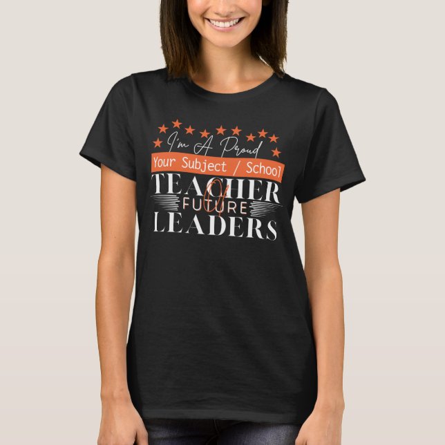Lärare för framtida ledare - Tacksamhet till lärar T Shirt (Framsida)