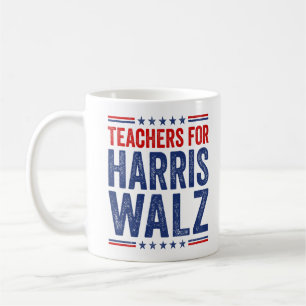 Lärare för Kamala Harris Walz Val 2024 Kaffemugg