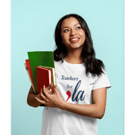 Lärare för "la Kamala Harris. Vit T Shirt