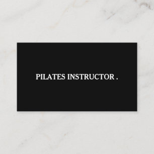 Lärare för Pilates Yogainstruktör Visitkort