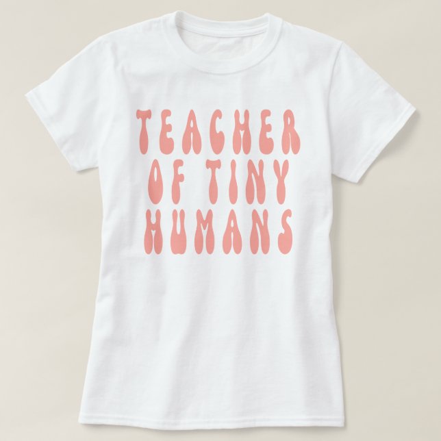 Lärare för små människor,lärar,undervisning,försko t shirt (Design framsida)