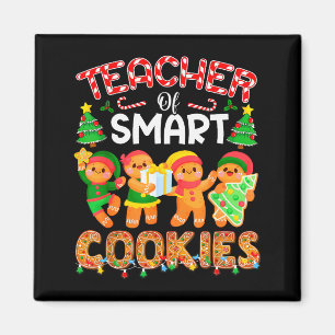Lärare för smarta kakor jul söta pepparkakor magnet