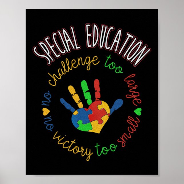 Lärare för speciell utbildning och autism poster (Framsidan)