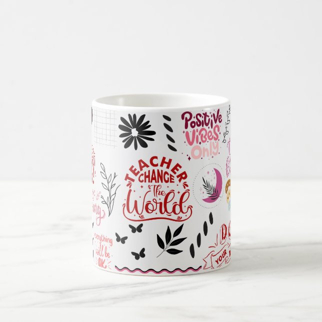 lärare förändra världen kaffemugg (Center)