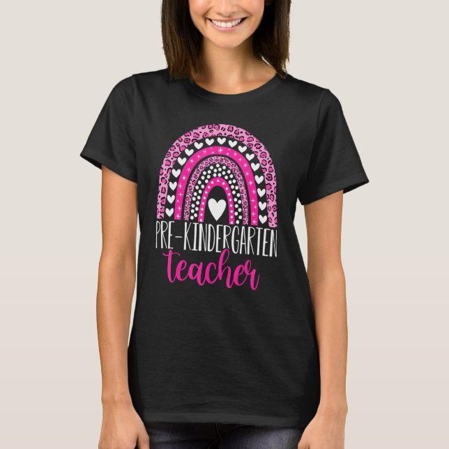 Lärare före Kindergarten, före K-lärare, tillbaka  T Shirt (Framsida)