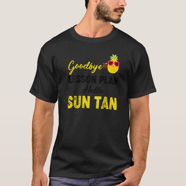 Lärare förra dagen: Adjö Lesson Plan Sum T Shirt (Framsida)