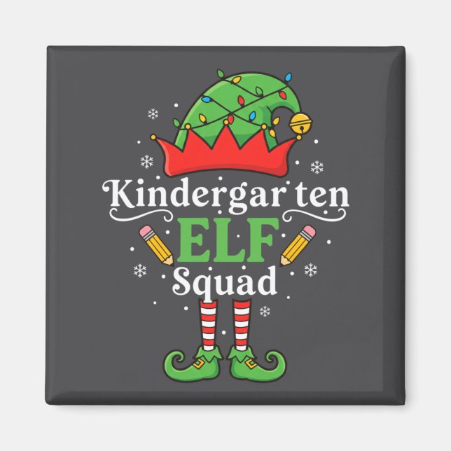 Lärare Förskole Elf Squad Jul Clroom El Magnet (Framsidan)