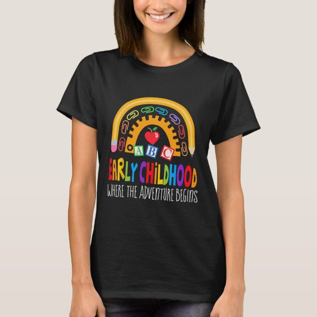 Lärare Förskoleutbildning Förskolechef S T Shirt (Framsida)