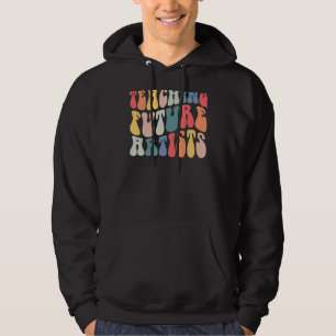 Lärare framtida konstlärare Back to school Tea Hoodie