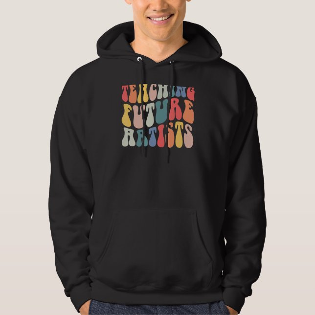 Lärare framtida konstlärare Back to school Tea Hoodie (Framsida)