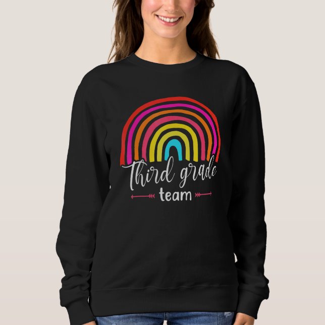 Lärare från det tredje Klass-teamet Student Back t Shirt (Framsida)