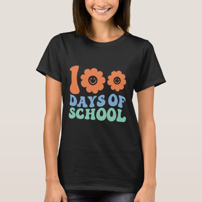Lärare från Retro Groovy Student under 70-årsålder T Shirt (Framsida)