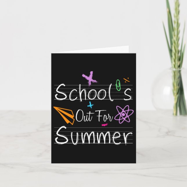 Lärare från skolan, sommarglädjen förra dagen kort (Framsida)