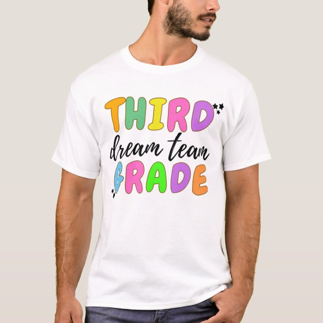 Lärare från tredje Klass, Back to school, lärartea T Shirt (Framsida)