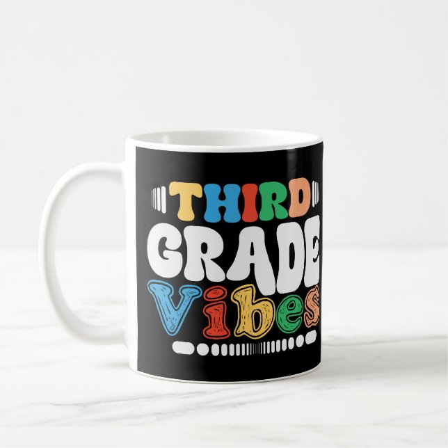 Lärare från tredje Klass Vibes Back to school Stud Kaffemugg (Vänster)