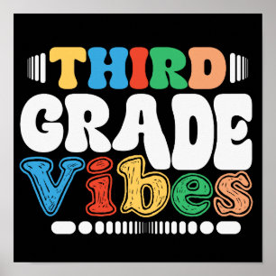 Lärare från tredje Klass Vibes Back to school Stud Poster