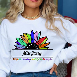 Lärare från Wildblommor, anpassningsbar T Shirt