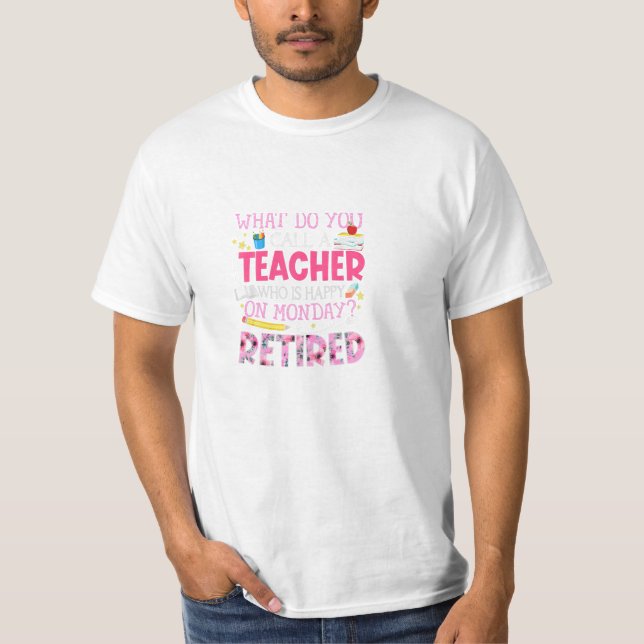 Lärare Fullt Time Grandma Teach T Shirt (Framsida)
