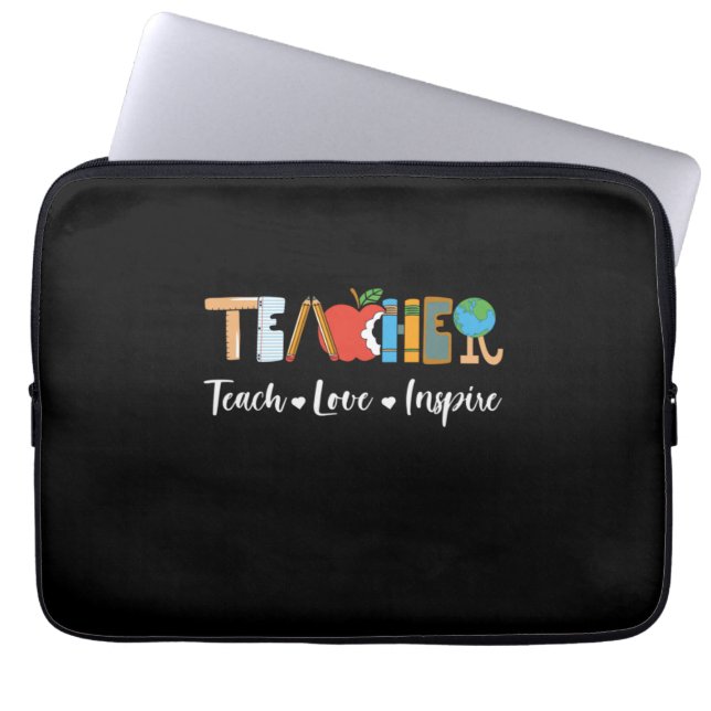 Lärare Gift Loely Lacher Laptop Fodral (Framsidan)