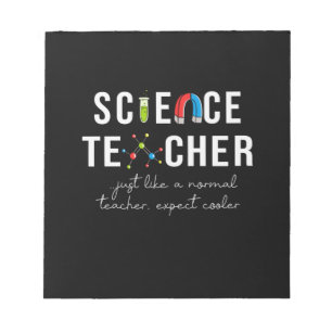 Lärare Gift Science Teacher Anteckningsblock