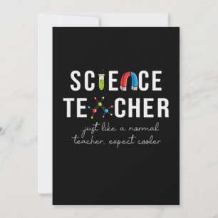 Lärare Gift Science Teacher Inbjudningar