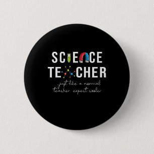 Lärare Gift Science Teacher Knapp