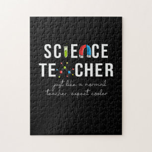 Lärare Gift Science Teacher Pussel