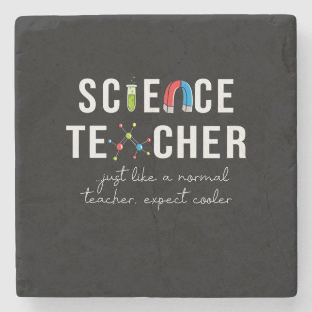 Lärare Gift Science Teacher Stenunderlägg (Framsidan)