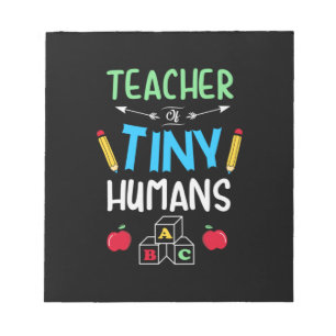 Lärare Gift Teacher Tiny Humans Anteckningsblock