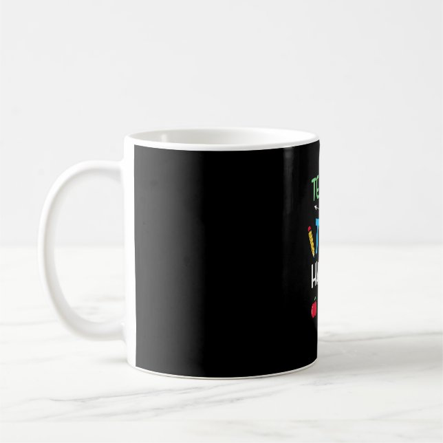 Lärare Gift Teacher Tiny Humans Kaffemugg (Vänster)