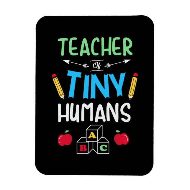 Lärare Gift Teacher Tiny Humans Magnet (Vertikal)