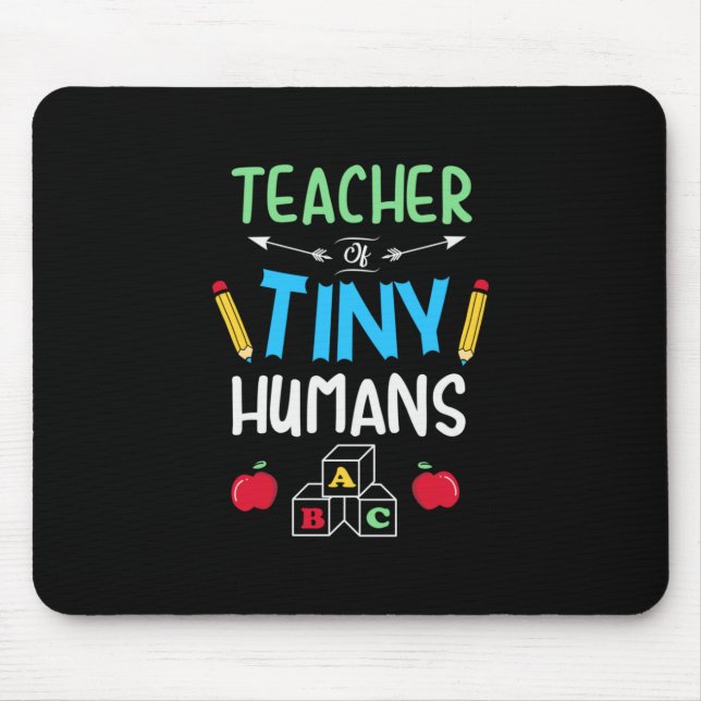 Lärare Gift Teacher Tiny Humans Musmatta (Framsidan)