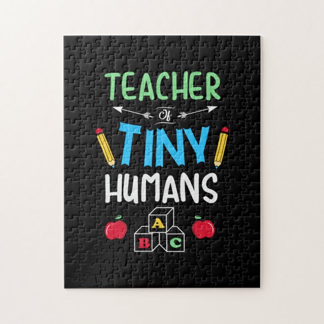Lärare Gift Teacher Tiny Humans Pussel (Vertikal)