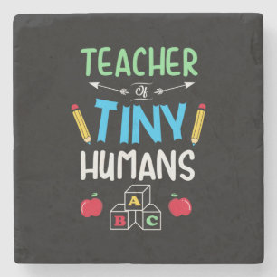 Lärare Gift Teacher Tiny Humans Stenunderlägg