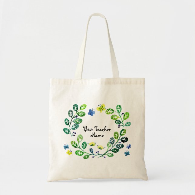 Lärare Gift under $15 Personlig Bags Tygkasse (Framsidan)