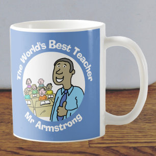 Lärare Gift. Världens bästa manliga lärare Kaffemugg