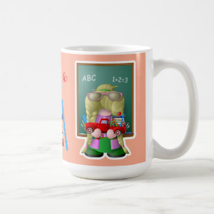 Lärare Gnome med Little Red Lastbil Kaffemugg