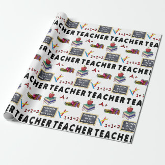 Lärare gör det med klass presentpapper
